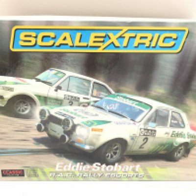 A Scalextric Eddie Stobart R.A.C. Rally Escorts Twin Pack.