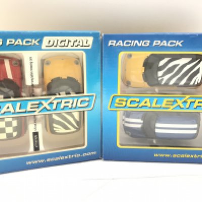 2 X Boxed Scalextric Mini Racing Packs.