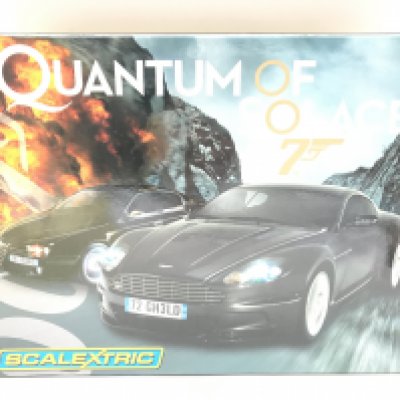 A Boxed Scalextric James Bond Quantum Of The Solace Twin Set.