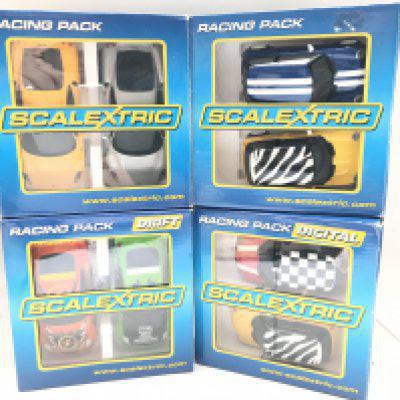 4 X Scalextric Racing Twin Packs Including Minis. Ferraris and Nissans.