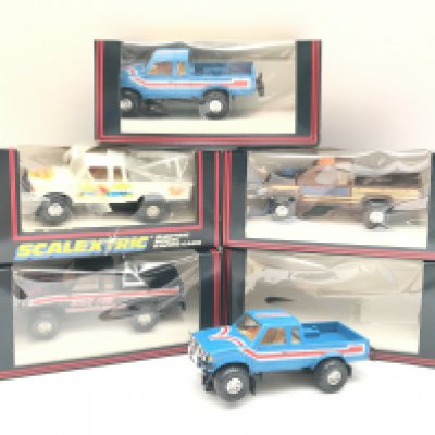 X Boxed Scalextric Dawson 4x4 Vehicles.