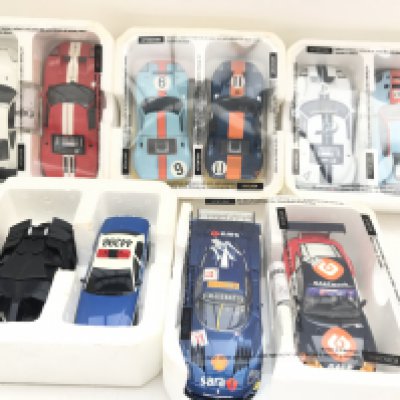 10 Various Scalextric Cars. Including Batman. And Sport Cars.