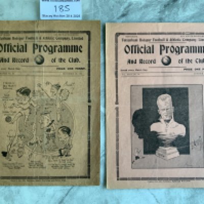 1930s Tottenham v Bradford City Football Programmes: Division 2 matches from 35/36 fair and 36/37 very good. (2)