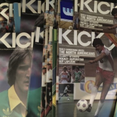 Vancouver Whitecaps NASL Football Soccer Programmes: Former property of player Alan Taylor. 29 Kick magazines mainly of Vancouver Whitecaps matches Taylor was involved in from the early 80s. C/W 4 handbooks and a couple of Soccer magazines.