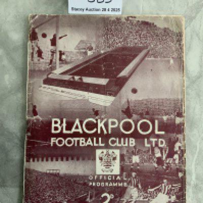 37/38 Blackpool v Preston Football Programme: Fair condition Division One programme with no team changes. 24 page programme has a bit of creasing to edges.