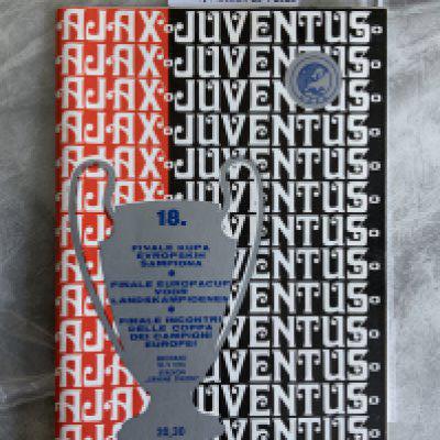 1973 European Cup Final Football Programme: Ajax v Juventus original excellent condition programme with no team changes. Purchased from a top source as there are reprints and we have enclosed one with this lot so you can determine the difference.