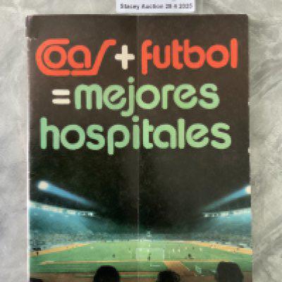 1977 Argentina v Scotland + England Football Programme: Friendlies played in June 1977 which was a dress rehearsal for forthcoming World Cup tournament. Covers all of Argentinas matches v France Yugoslavia Scotland England Poland and East + West Germany. 48 page tournament programme has fold and small tear at top of spine but no writing. Please note there were also individual programmes for matches which are not included.