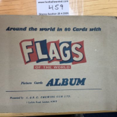 A + BC Flags Card Album: 75 from the set of 80 in original album. Good with instructions to sell. (75)