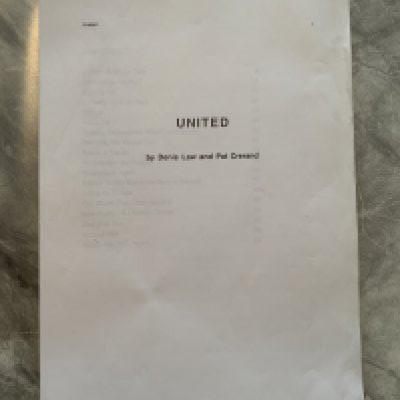 Manchester United Law + Crerand Proof Copy Of Book: 69 x A4 pages from a book at the time named United by Pat Crerand and Denis Law. The book which covers the period 1958 to 1968 was launched later as United The Legendary Years .