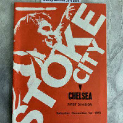 73/74 Stoke City v Chelsea Postponed Football Programme: Hard to obtain dated 1 12 1973. Excellent condition with no writing.