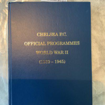 Chelsea War Time Football Programmes Bound Volume: Stunning Scott Cheshire production of all the home war time programmes which have been reproduced and put together nicely to form this bound volume.