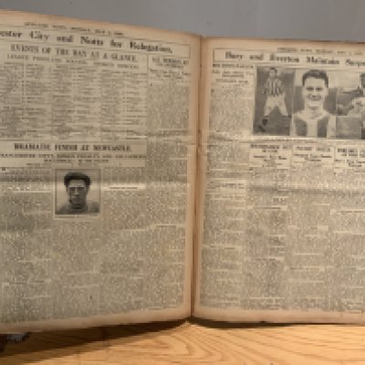 1925 - 1926 Athletic News Bound Volume Of Sport Magazines: From August 3rd 1925 to May 3rd 1926 and we believe this is a complete run of the weekly newspaper. Every volume covers football including the Bolton v Manchester City FA Cup final. Northern coverage always good with Central League well covered. Other sports include Cricket, Rugby Union + League, Athletics, Running and more. Small format heavy bound volume.