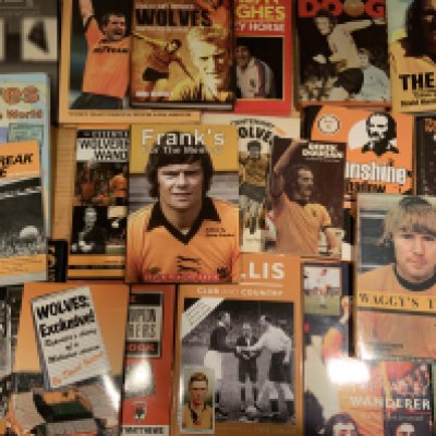 Wolves Football Book Collection: Includes some signed books notably Dougan and Hughes. C/W 6 Golden Greats soft cover books. Excellent. (est 30)