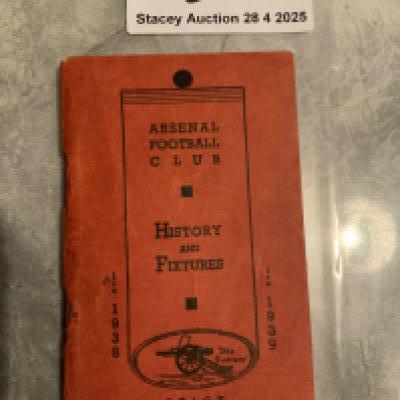 38/39 Arsenal Football Handbook: 160 page very good condition handbook.