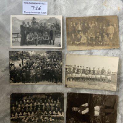 West Ham Pre War Football Team Postcards: Five team groups some on European tours and an individual player. Great pictures in fair condition. (6)