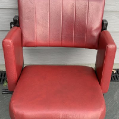 West Ham Upton Park Directors Box Seat: Quality padded front and backed claret chair removed from the Boleyn Ground after its demise in 2016. Would just simply need attaching to something at rear with all metalwork still intact.