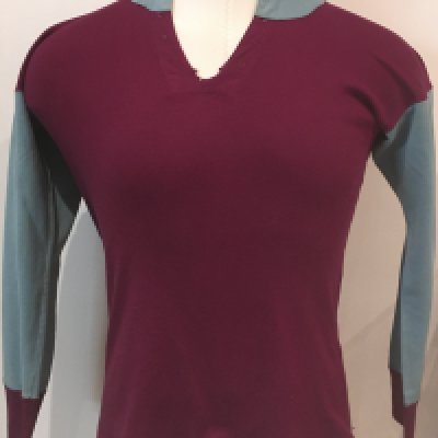 1937 - 1938 West Ham Match Worn Football Shirt: Claret and blue long sleeve Bukta shirt in good condition. Lace neck style but obviously after 88 years the lace is not present but holes where they used to be and a new lace could be easily threaded in. Label states Bukta Arsenal Dylock. Worn by Bill Roberts who was at the club for a few years but only played a few times for the first team as was Len Gouldens understudy. Roberts wore this in reserve matches also. COA from Bills son. Please note pictures online of Bill wearing the kit remain with family and are not included.