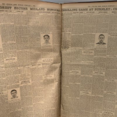1915 - 1916 Athletic News Bound Volume Of Sport Magazines: From May 1915 to May 1916 and we believe this is a complete run of the weekly newspaper. Every volume covers football and other sports in the First World War.
