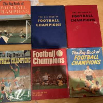 Big Book Of Football Champions Collection: 38 books with minor duplication of the famous books from the 50s to the 70s in fair/good condition. (38)