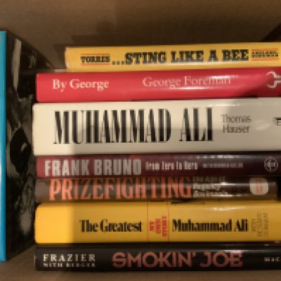 Boxing Book Collection: Includes autobiographies of Freddie Mills, Bruno, Cooper, Ali, Foreman, Frazier and others. Good. (13)