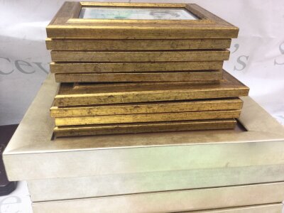 Thirteen framed banknotes