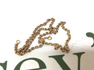 A 9carat gold belcher link necklace weight 7g approximately