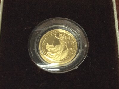 1/10 oz 1995 gold Britannia.