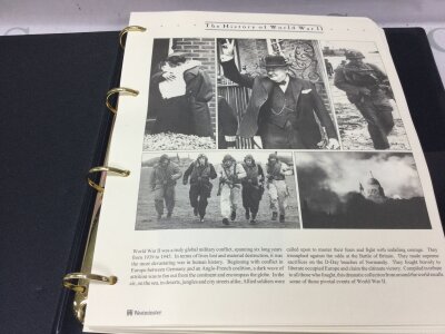 History of World War II first day coin covers.