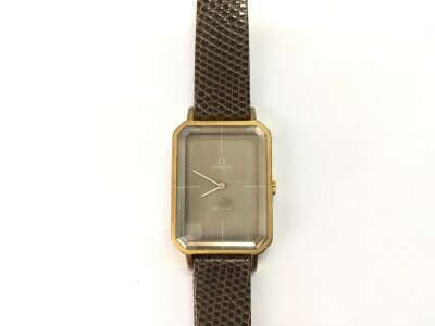 An Omega De Ville Andrew Grima designed Emerald watch.