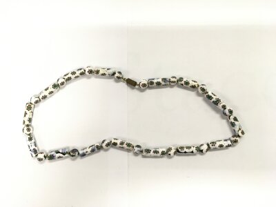 A Murano glass bead necklace.
