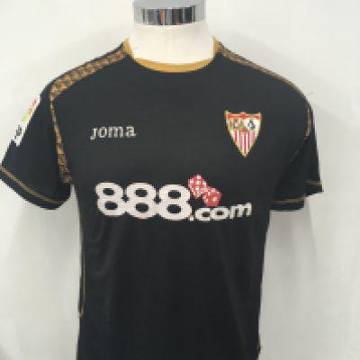 Capel Seville 2008 - 2009 Match Worn Football Shirt: Black 3rd shirt with La Liga sleeve badging to one short sleeve. Diego Capel 17 to rear which are both looking worn after a few washes. This is the season he obtained two full Spain caps.