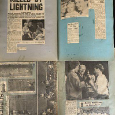 Tottenham 1960s Football Scrapbooks: Covering the period 1959 to 1967 with plenty of cuttings and pictures. Stuck down to scrapbooks. (10)