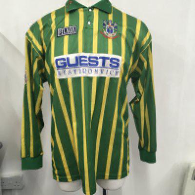 West Brom 1994 - 1995 Match Worn Football Shirt: Away long sleeve shirt with Football league badging to arms. Number 12 to rear.