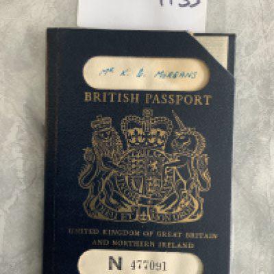 Kenny Morgans Manchester United + Wales Passport: Kennys 1970s passport with corner clipped when it expired in 1980. He also played for Swansea and Newport.