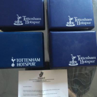 Tottenham 2002 - 2006 Victory Card Albums: Four official albums containing Victory Cards of each match with a picture and result. Believed to be complete of 4 continuous season from 02/03 to 05/06. Low numbered Ltd edition collection. (4) C/W 4 individual player CDs.