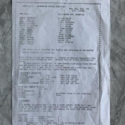 79/80 New Mills v Manchester United Reserves Football Programme: Thin paper with a tracing paper feel for A4 page dated 8 8 1979. No team changes.