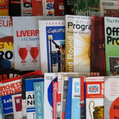 Big Match Football Programmes: Includes World Cup, Euros and some Manchester United home and away from the 60s onwards. Good with instructions to sell. (50)