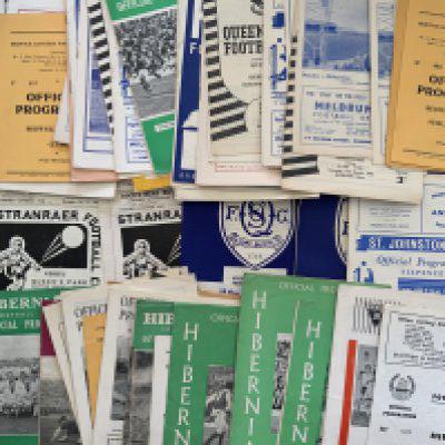 Scottish Football Programmes: Over 50 from the 60s from various clubs plus some more modern. Good condition. (est 80+)