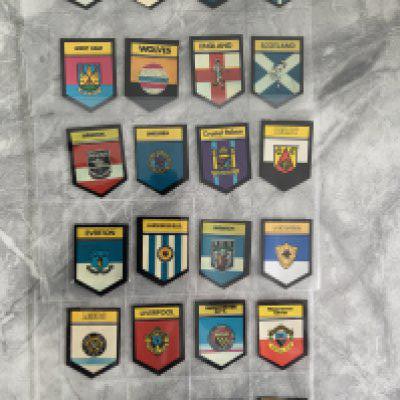 BABS Football Club Badge Cards: All different to include Manchester United Chelsea Leeds Ipswich West Brom and Arsenal. Excellent. (24)