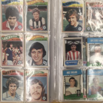 1970s Topps Football Cards: From different sets kept in collectors folder mainly good. (350)