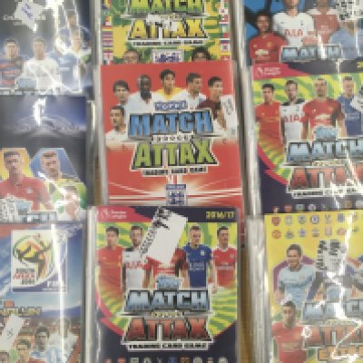 Football Card Albums: Incomplete albums with 15 Match Attax and 1 Panini. Some seem near complete so thousands of cards. (16)