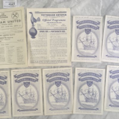 56/57 Portsmouth Reserve Football Programmes: Good condition private collection of homes and aways. (18)