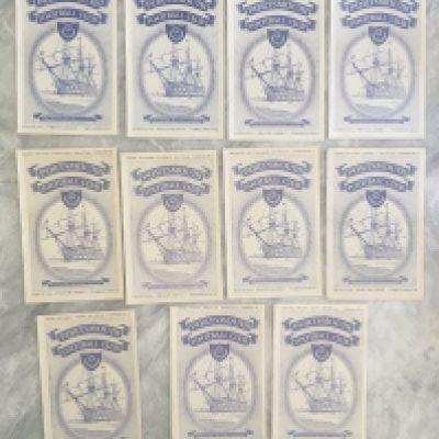 53/54 Portsmouth Away Reserve Football Programmes: Excellent condition ex bound with covers private collection of homes to include Bournemouth West Ham and Arsenal. (11)