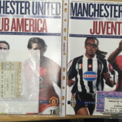 Manchester United 99/00 Football Programmes + Tickets: 26 home programmes with 7 tickets plus 33 away programmes with 26 tickets. 59 programmes in total with 33 tickets.