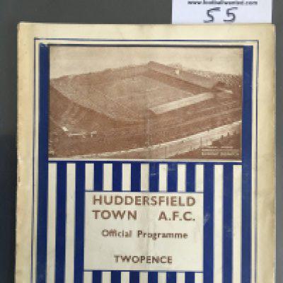 1936 Grimsby v Arsenal FA Cup Semi Final Football Programme: Fair condition played at Huddersfield. No team changes but only staple holding cover on after spine split.