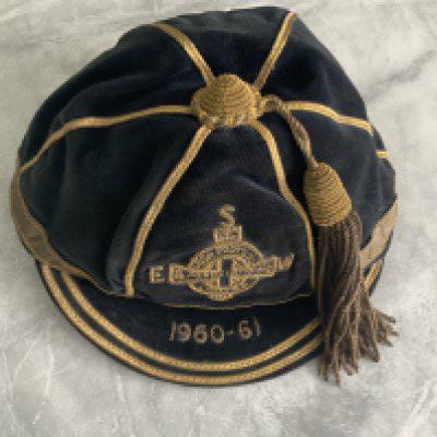 Billy McAdam Northern Ireland 60-61 Football Cap: Front of tasseled cap either side of Irish Football Association badge has the letters E S W. These are the opponents and games that the cap was awarded for which are England Scotland and Wales. Peak has 1960-61. COA from son of Billy.
