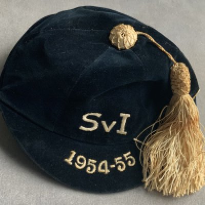 Scotland Juniors 54/55 International Football Cap: Awaded to Rangers and Everton player Alex Scott for playing in the match v Ireland.