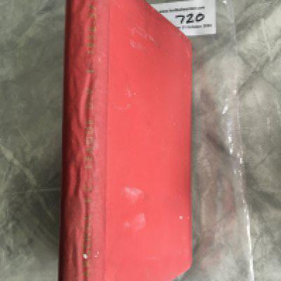 Arsenal 56/57 Bound Volume Of Home Football Programmes: Almost certainly all matches for both 1st team and reserves with Friendlies and neutral ground games played at Highbury. All have covers and appear unwritten. Includes British Army v Belgium Army, Wycombe v Corinthians and Friendlies v Orient and Red Star. Programmes excellent but some water damage to boards.