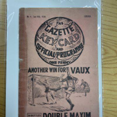 38/39 Middlesbrough v Chelsea Football Programme: Dated 10 9 1938 with ex tape mark to spine after professional repair. No team changes. Fair.