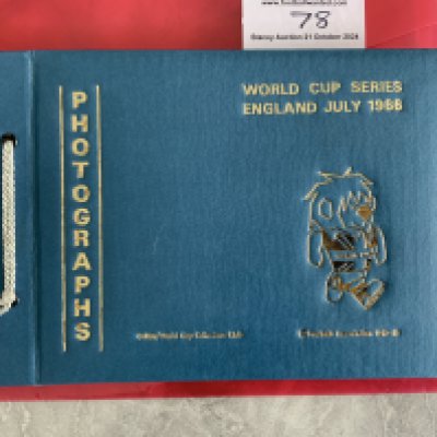 England 1966 World Cup Complete Football Squad Autographs: An original WC Willie photo album in excellent condition. Inside each page is a signed magazine picture of every player in their club kit. Very nicely set out with genuine autographs of 22 players plus Ramsey Shepherdson and Cocker.